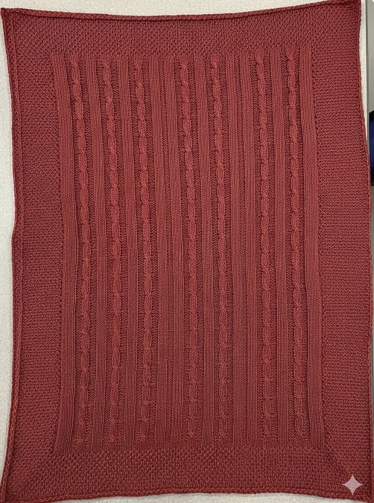 Manta de Bebê para Recém-Nascido em Tricot Acrílico – Linha Essencial